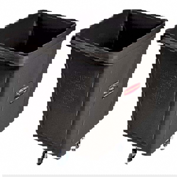 Cube Truck, 149 gal, 600 lb Capacity, Plastic, Black